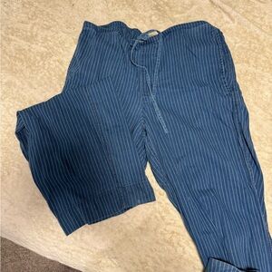 BDG Navy Pinstripe Joggers
